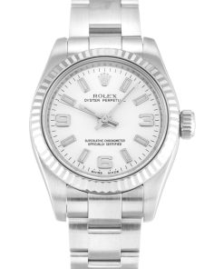 Rolex Oyster Perpetual Replica Lady 26mm White Dial 176234 Luxury Women's Watch