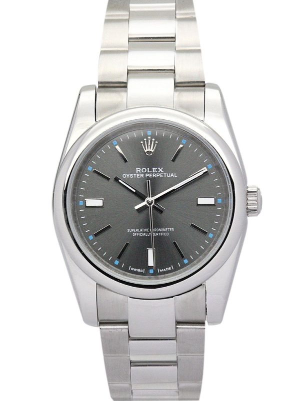 Rolex Oyster Perpetual Replica Lady 31mm Black Dial Luxury Watch - Women??s Timepiece 177200-2
