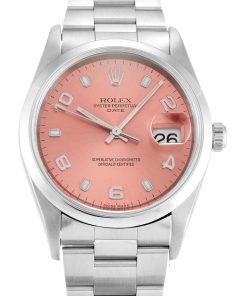 Rolex Oyster Perpetual Date 34mm Salmon Dial Replica High Quality Luxury Automatic Watch for Men