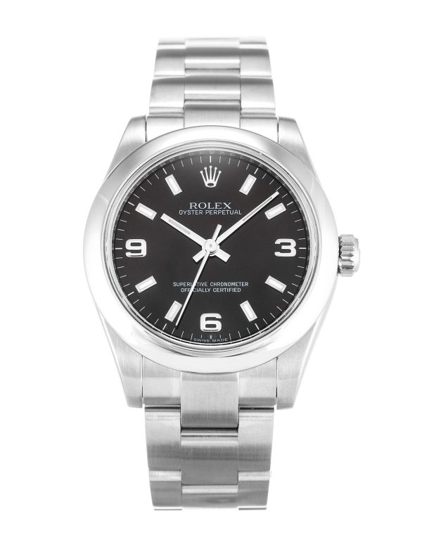 Rolex Oyster Perpetual Date 34mm Salmon Dial Replica High Quality Luxury Automatic Watch for Men - Image 4