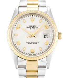 Rolex Oyster Perpetual Date 34mm White Dial Replica - Luxury Men's Watch