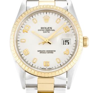 Rolex Oyster Perpetual Date 34mm White Dial Replica - Luxury Men's Watch