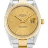 Rolex Oyster Perpetual Replica Date 34mm Champagne Dial Luxury Watch
