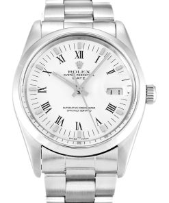 Rolex Oyster Perpetual Replica Date 34mm White Dial Luxury Automatic Watch