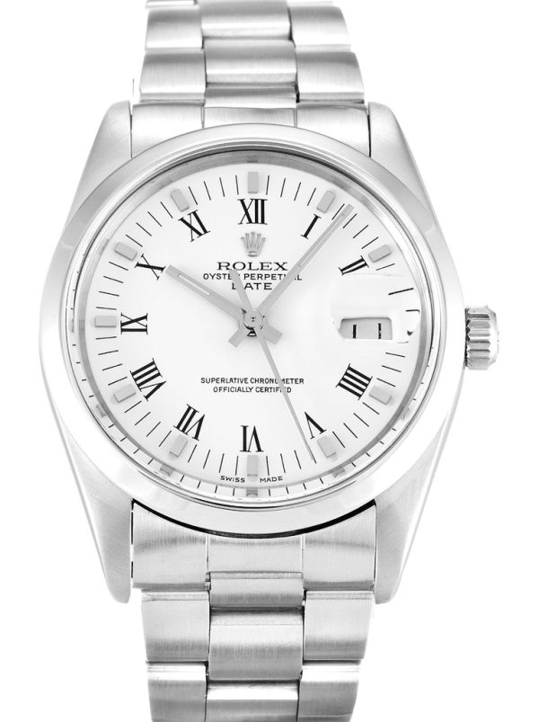 Rolex Oyster Perpetual Replica Date 34mm White Dial Luxury Automatic Watch