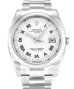 Rolex Oyster Perpetual Replica Date 34mm White Dial Luxury Automatic Watch for Men