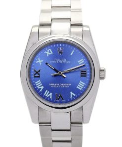 Rolex Oyster Perpetual Replica Lady 31mm Blue Dial Automatic Luxury Watch for Women