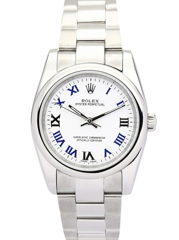 Rolex Oyster Perpetual Replica Lady 31mm White Dial Luxury Watch