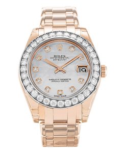Rolex Pearlmaster Replica 34mm Mother of Pearl Dial Luxury High Quality 81285