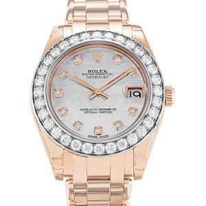 Rolex Pearlmaster Replica 34mm Mother of Pearl Dial Luxury High Quality 81285