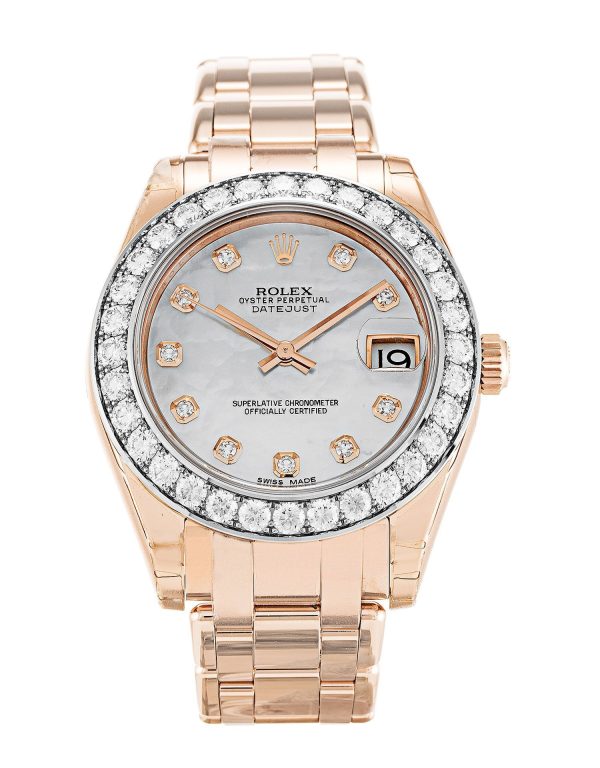 Rolex Pearlmaster Replica 34mm Mother of Pearl Dial Luxury High Quality 81285