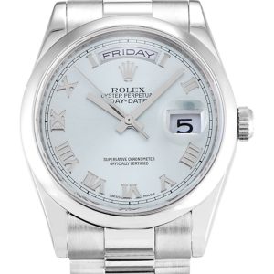 Rolex Day-Date 36mm Blue Dial Replica Luxury Watch - High Quality 118206