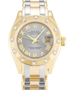 Rolex Pearlmaster Replica 28mm Rhodium Dial 80318 Luxury High Quality Timepiece