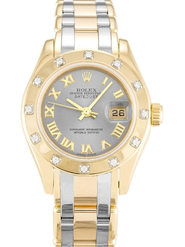 Rolex Pearlmaster Replica 28mm Rhodium Dial 80318 Luxury High Quality Timepiece