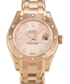 Rolex Pearlmaster Replica 29mm Rose Dial 80315 - Luxury Women's Automatic Watch