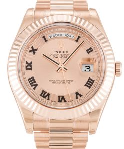 Rolex Day-Date II Replica 40mm Rose Dial Luxury Watch - High Quality Classic Design