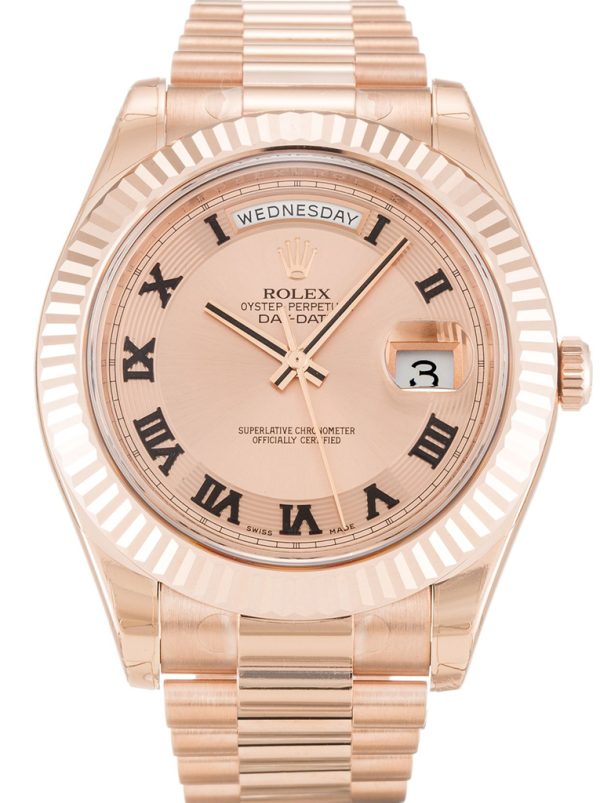 Rolex Day-Date II Replica 40mm Rose Dial Luxury Watch - High Quality Classic Design