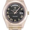 Rolex Day-Date II Replica 40mm Black Dial Luxury Wristwatch for Men
