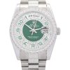 Rolex Day-Date Replica 118346 Green and Silver with Diamonds Dial 36mm Luxury