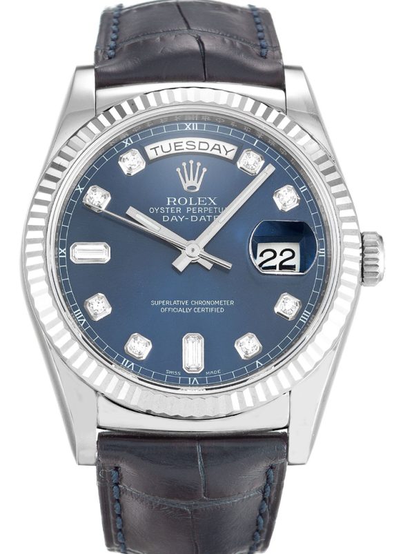 Rolex Day-Date Replica 36mm Blue Dial 118139 Luxury High Quality Timepiece