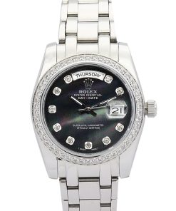 Rolex Day-Date Replica 36mm Black Dial 118346 Luxury High Quality Watch