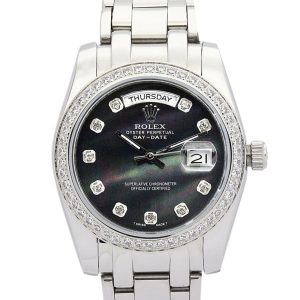 Rolex Day-Date Replica 36mm Black Dial 118346 Luxury High Quality Watch
