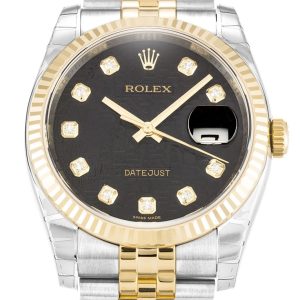 Rolex Datejust Replica 36mm Black Jubilee Dial 116233 Luxury Men's Watch
