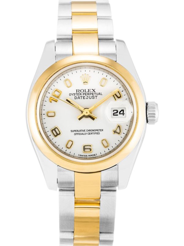 Rolex Lady-Datejust Replica 26mm White Dial 179163 Luxury Women??s Automatic Watch