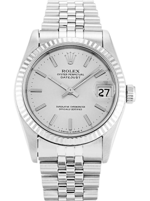 Rolex Datejust Mid-Size Replica 31mm Silver Dial Luxury Watch for Women