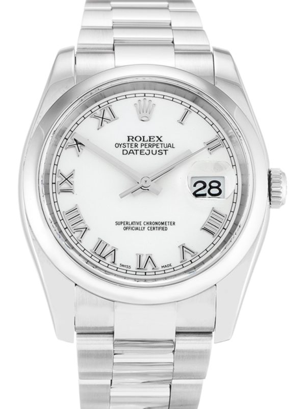 Rolex Datejust Replica 36mm White Dial Automatic High Quality Luxury Watch