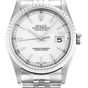 Rolex Replica Datejust 36mm White Dial Luxury Watch - Model 16220-3 for Men