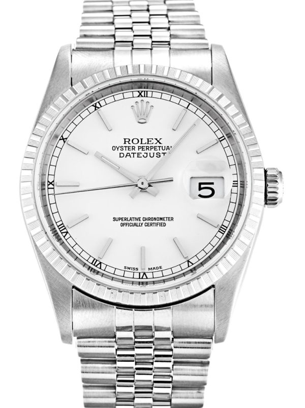 Rolex Replica Datejust 36mm White Dial Luxury Watch - Model 16220-3 for Men