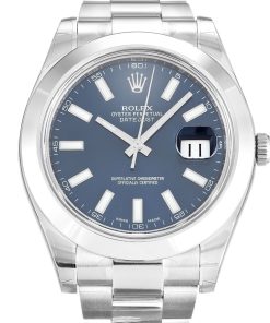 Rolex Datejust II Replica 41mm Blue Dial 116300 Luxury High Quality Watch