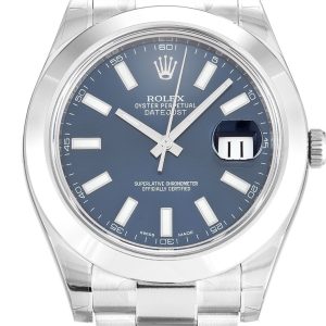 Rolex Datejust II Replica 41mm Blue Dial 116300 Luxury High Quality Watch