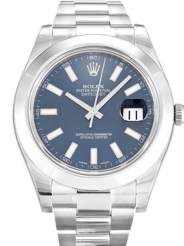 Rolex Datejust II Replica 41mm Blue Dial 116300 Luxury High Quality Watch