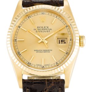Rolex Replica Datejust 36mm Champagne Dial 16238 Luxury High Quality Watch