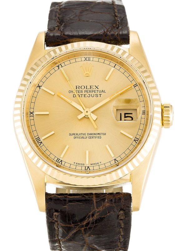 Rolex Replica Datejust 36mm Champagne Dial 16238 Luxury High Quality Watch