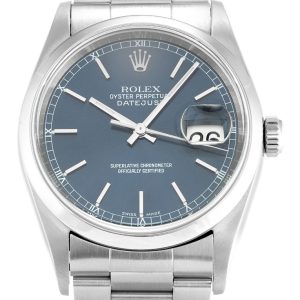 Rolex Datejust 36mm Blue Dial 16200 Luxury Replica Watch for Men