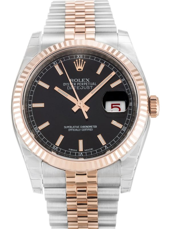 Rolex Lady-Datejust Replica 36mm Rose Dial 179171 High-Quality Luxury Watch