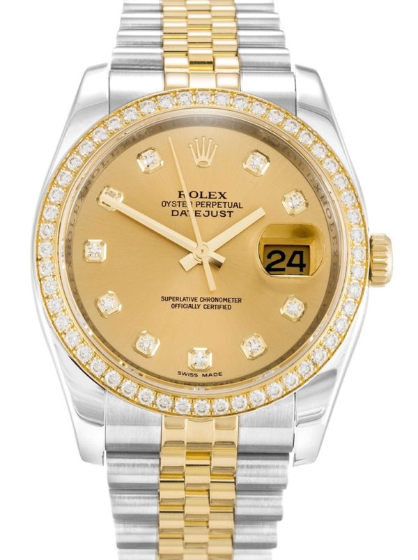 Rolex Datejust Replica 36mm Champagne Dial 116243 Luxury High Quality Watch