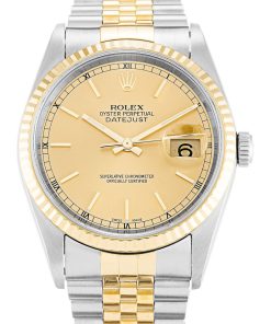 Rolex Datejust Replica 36mm Champagne Dial 16233 Luxury High Quality Watch