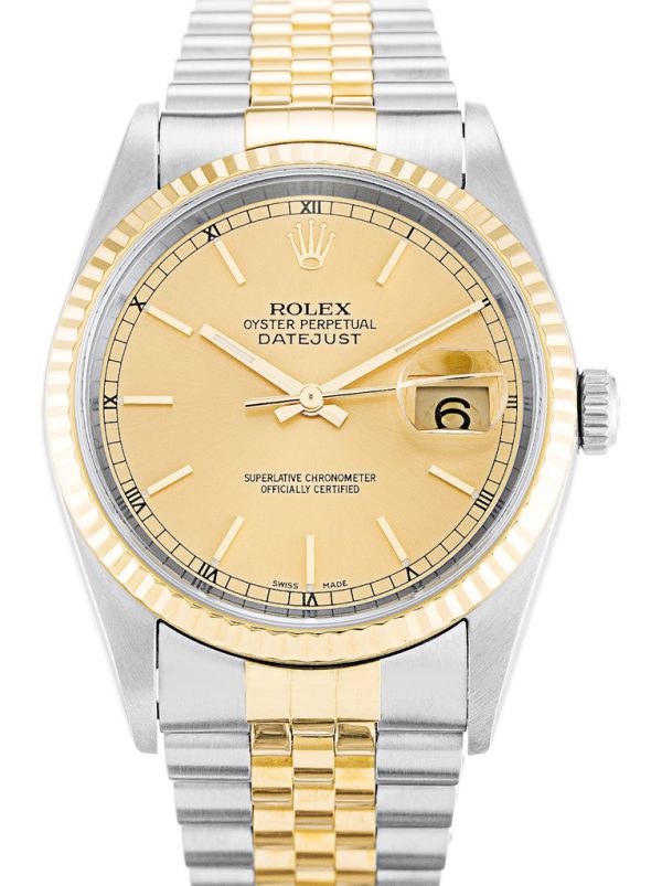 Rolex Datejust Replica 36mm Champagne Dial 16233 Luxury High Quality Watch