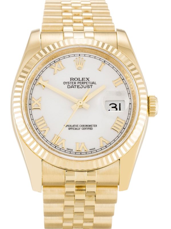 Rolex Datejust Replica 36mm White Dial 116238 Luxury High Quality Watch