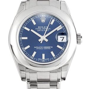 Rolex Datejust Replica 31mm Blue Dial Luxury Women's Watch 81209