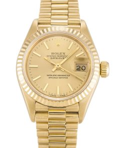 Rolex Lady-Datejust Replica 26mm Champagne Dial 69178 Luxury High Quality Watch