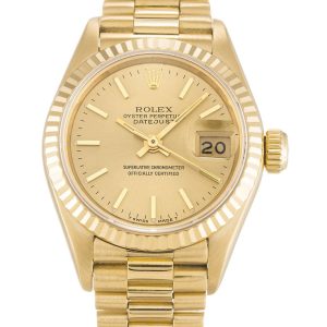 Rolex Lady-Datejust Replica 26mm Champagne Dial 69178 Luxury High Quality Watch