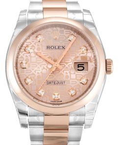 Rolex Datejust 36mm Rose Dial Replica Luxury Watch for Men
