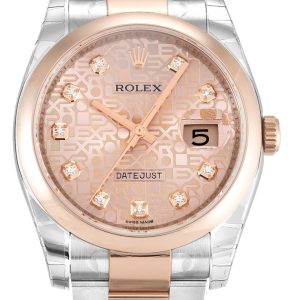 Rolex Datejust 36mm Rose Dial Replica Luxury Watch for Men