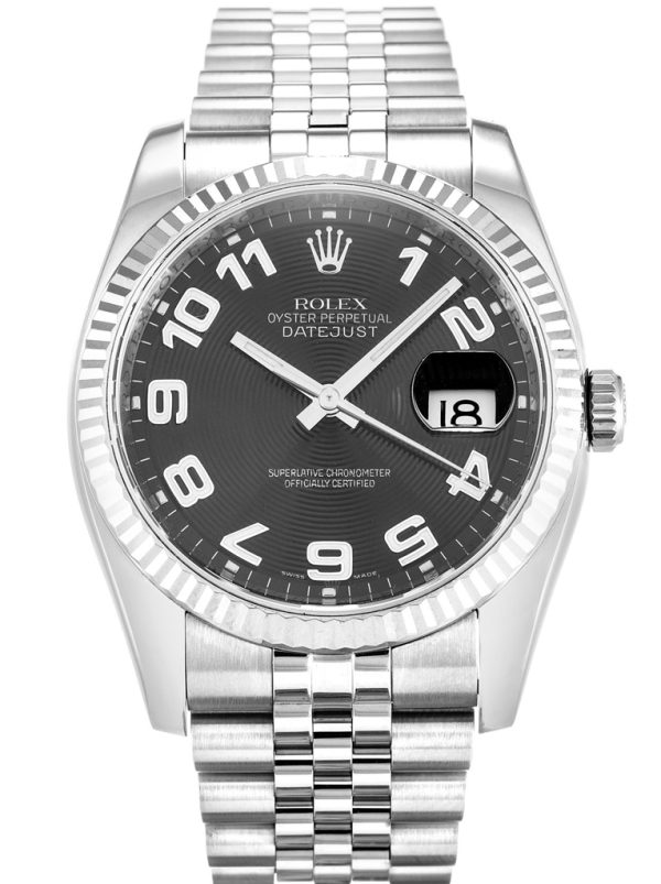 Rolex Datejust Replica 36mm Black Dial 116234 Luxury High Quality Watch