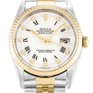 Rolex Datejust 36mm White Dial 16233 Luxury Men's Replica Watch - High Quality Timepiece